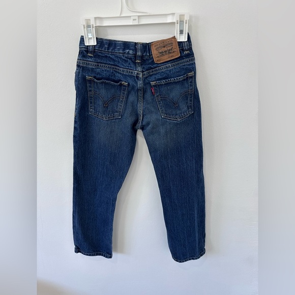 Levi's Boy’s Dark Blue 511 Denim Skinny Jeans  - 7x regular - Picture 6 of 7